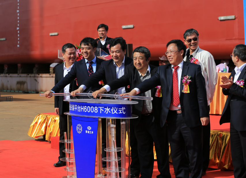 “精銦1號”（KOE-01）自升式海上風(fēng)電安裝平臺成功下水